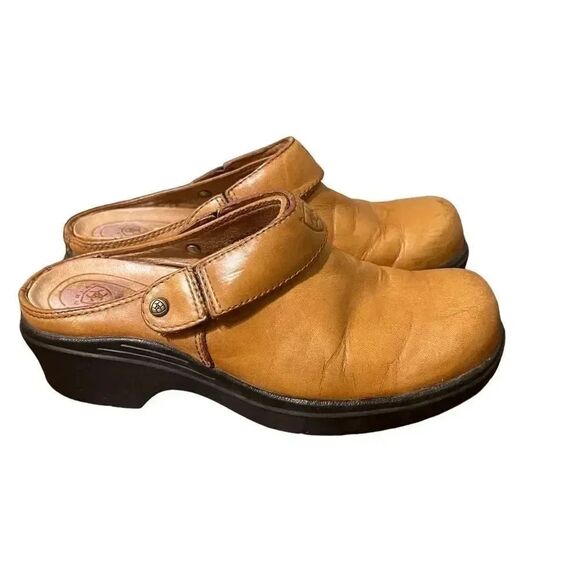 Ariat Tan Leather Mules - Picture 3 of 8